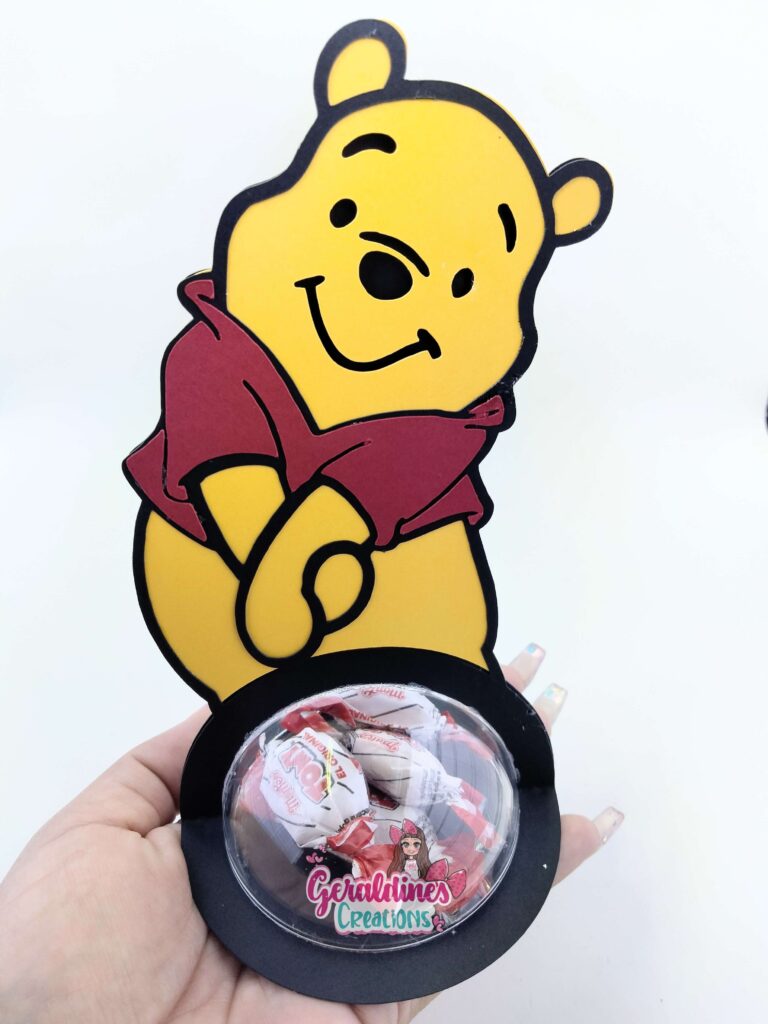 Winnie Pooh Candy Holder Digital Files Svg-Silhouette Studio