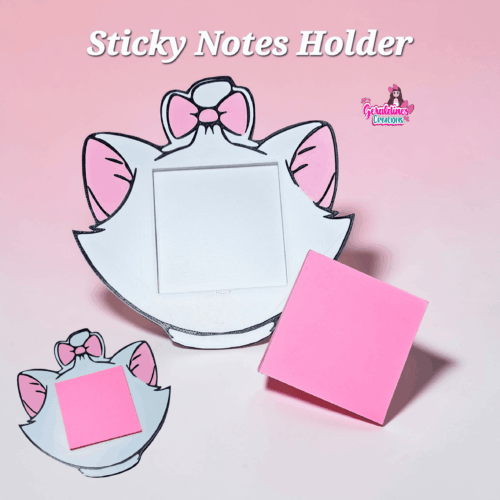 Kitty Sticky Note Holder