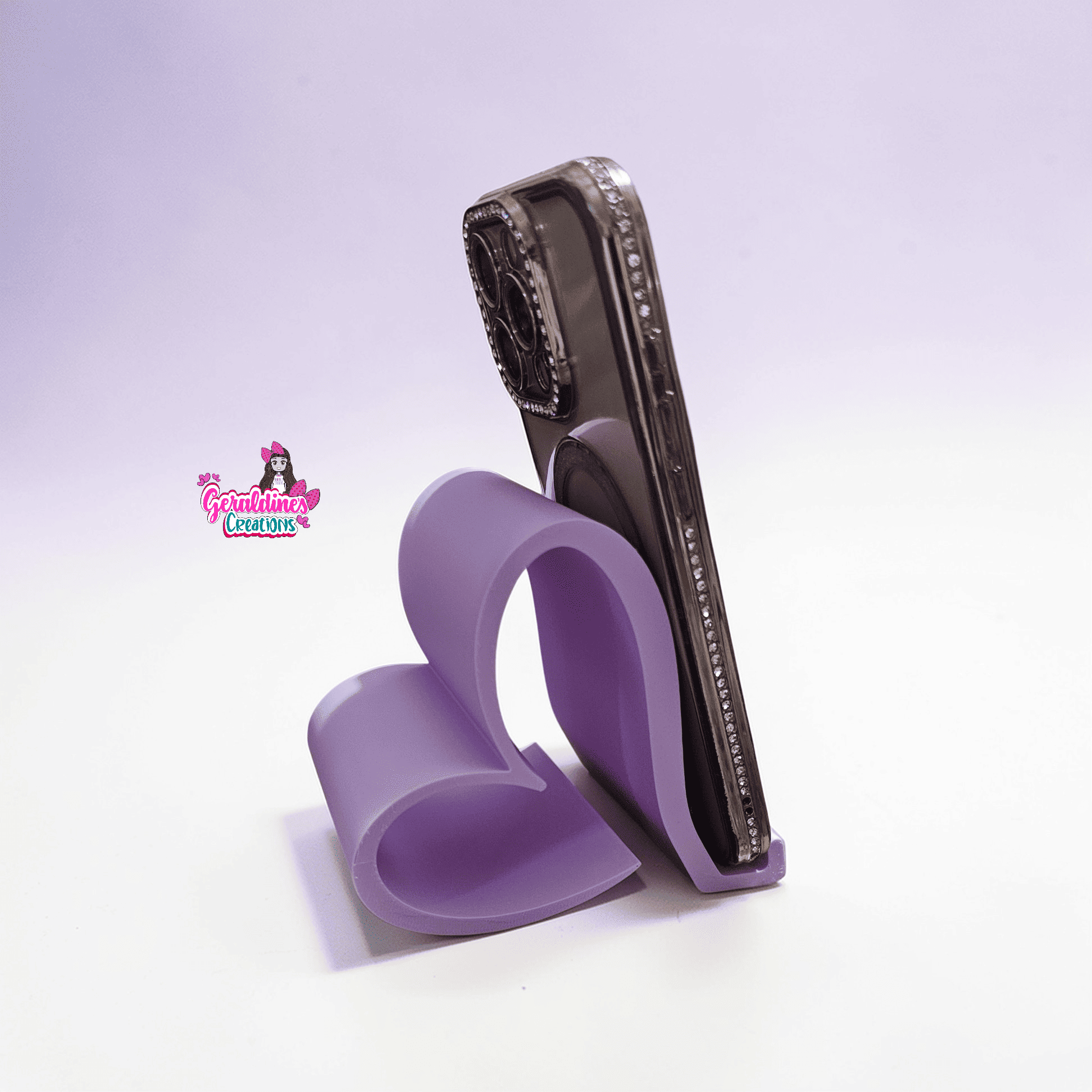 Heart 3D Printed Phone Stand - Image 3